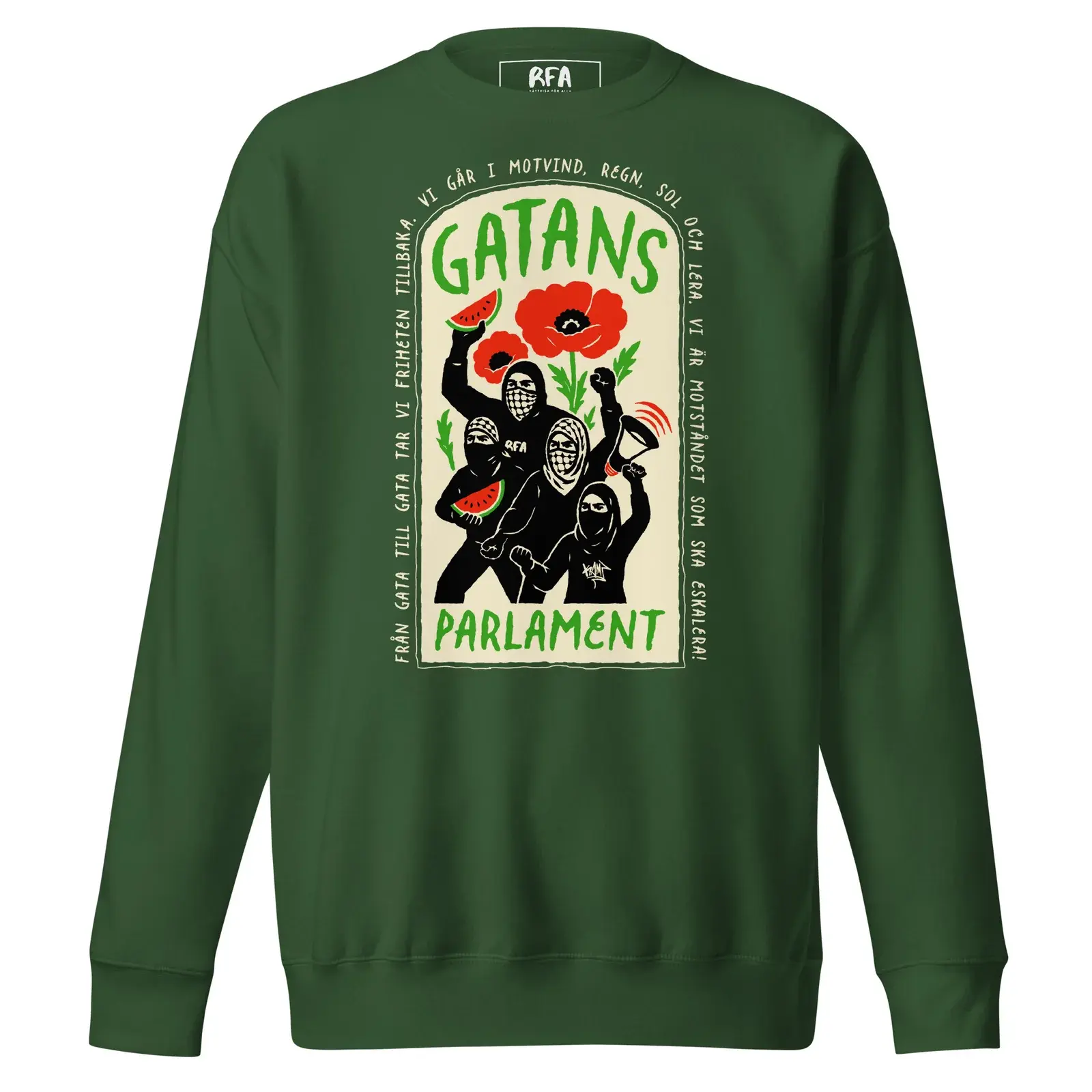 RFA x Claes Kamp grön sweatshirt från RFA Apparel