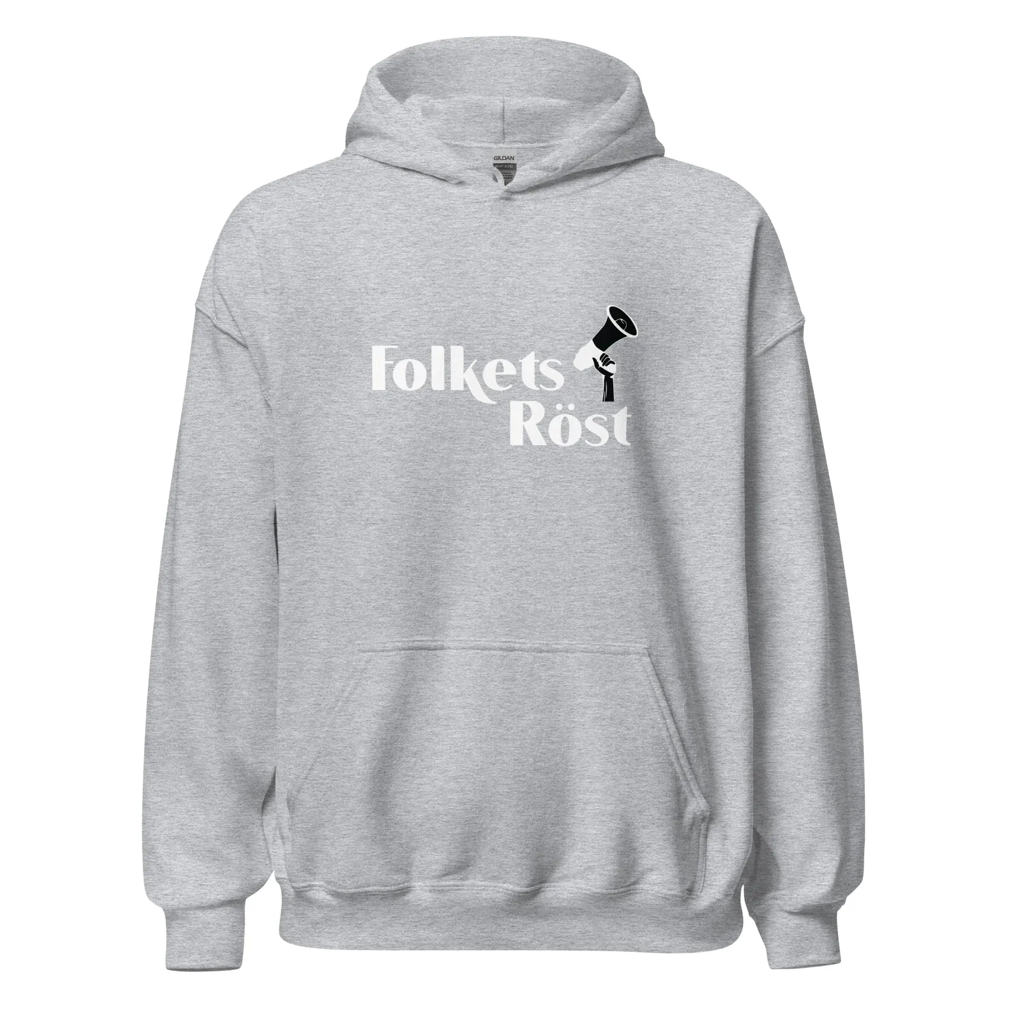 Folkets röst grå hoodie från RFA Apparel