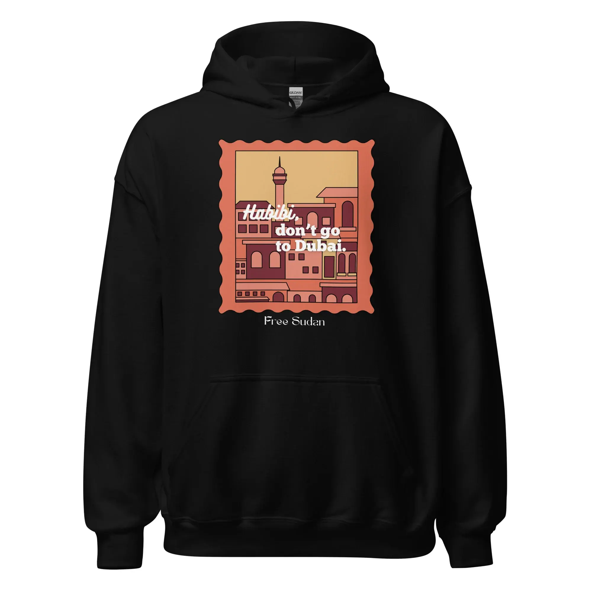 Habibi don't go to Dubai hoodie från RFA Apparel