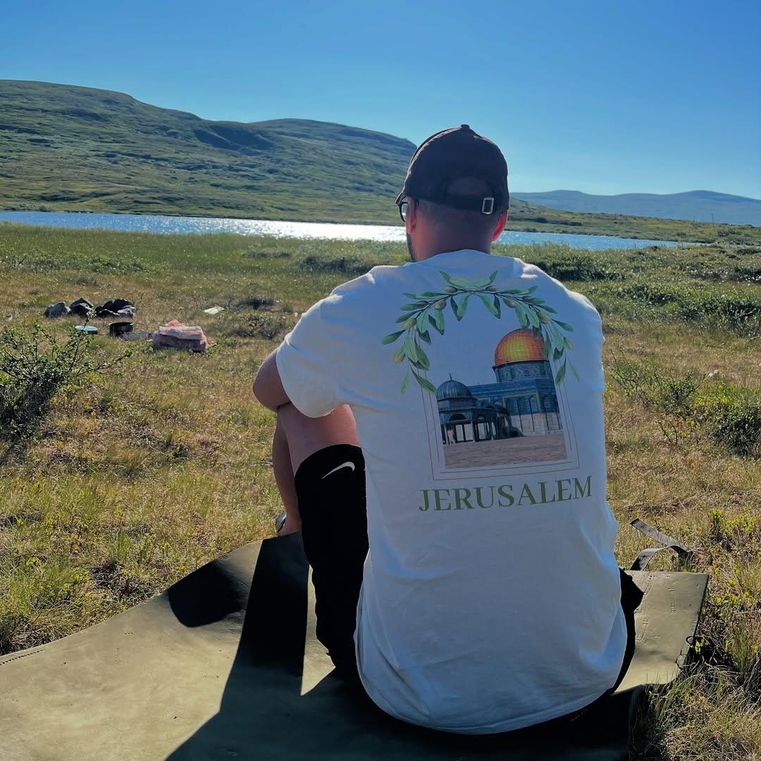 Jerusalem vit t-shirt från RFA Apparel