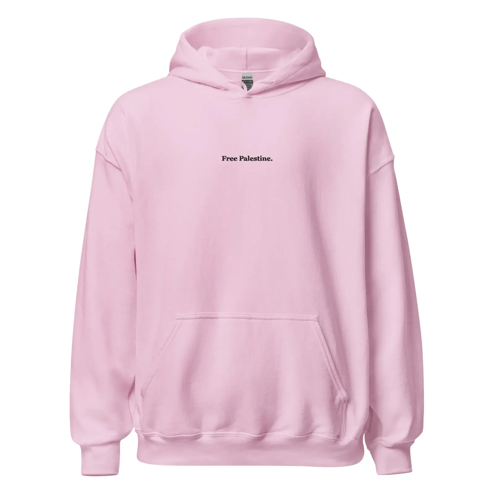 Free Palestine rosa hoodie från RFA Apparel