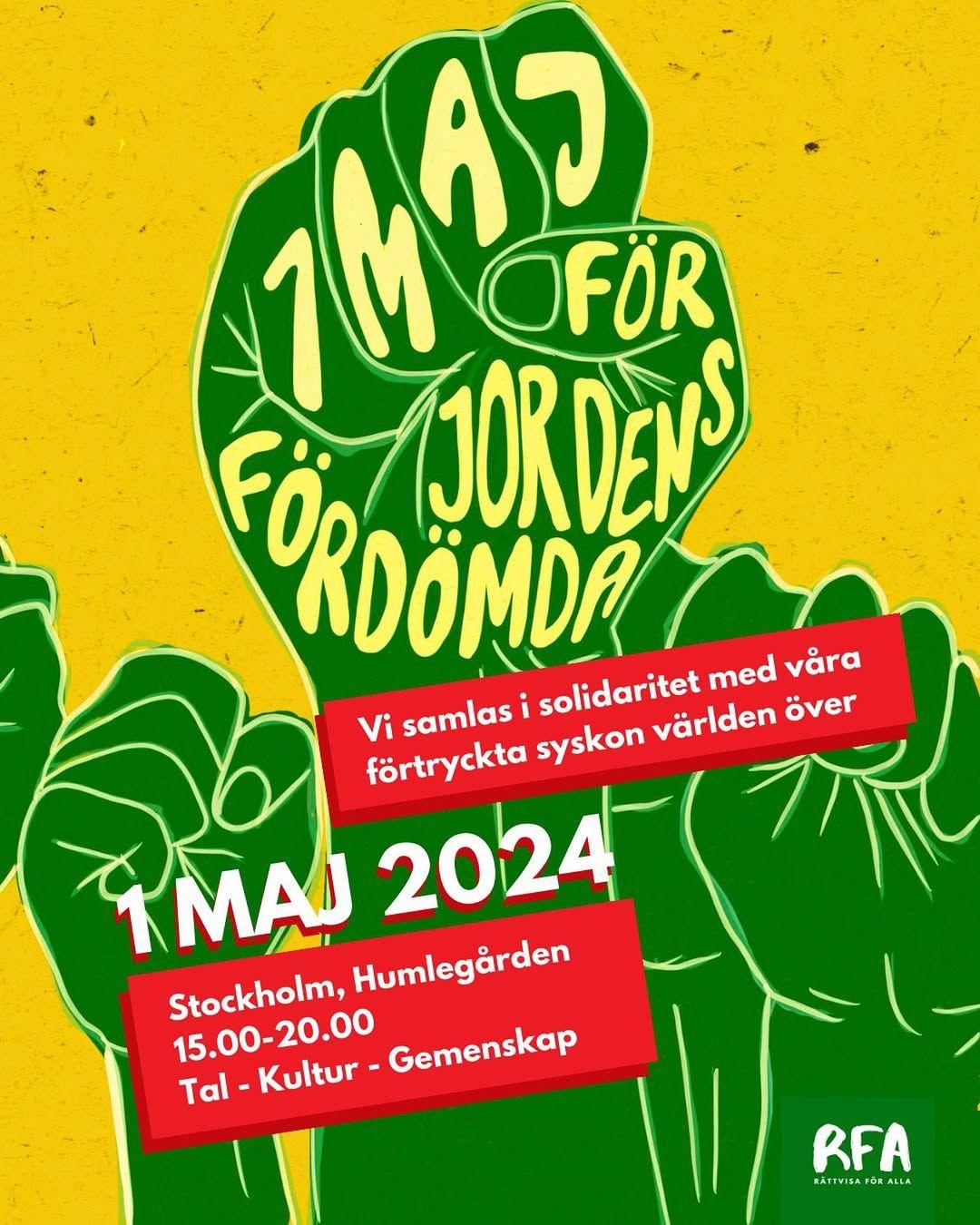 1 maj för jordens fördöma