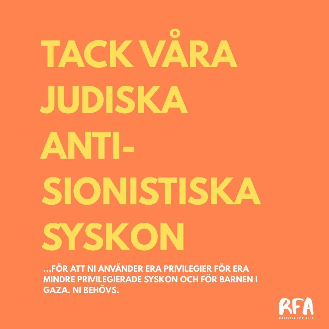 Tack våra judiska anti-sionistiska syskon